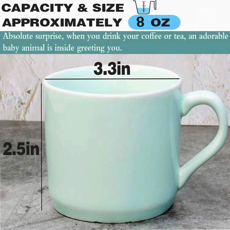 luckyse Surprise Dog Coffee Mug with Small Puppy Inside - 8 Oz,Best Funny Gift Ceramic Cups - Image 5